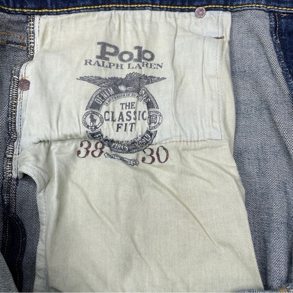 Polo Ralph Lauren Classic Fit Patchwork Jeans Sz 40x32 - Picture 7 of 10